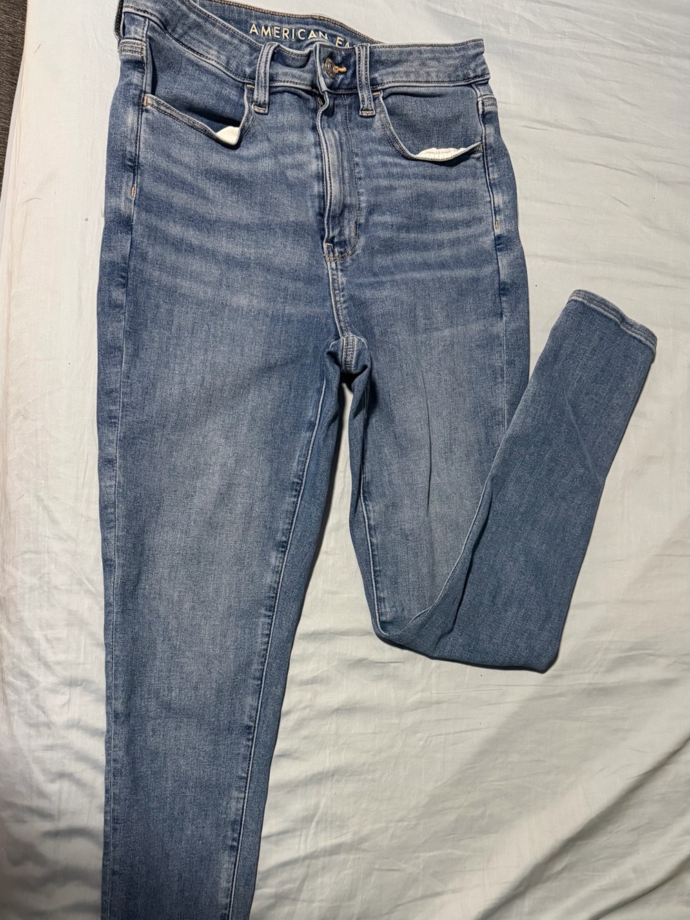 American Eagle Outfitters Light Blue High-Rise Skinny Jeans